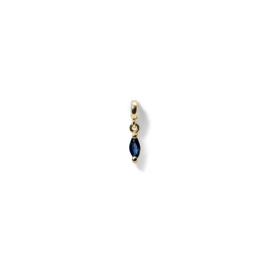 Safir Markiz Charm – Eylül Doğum Taşı – 14 Ayar Altın